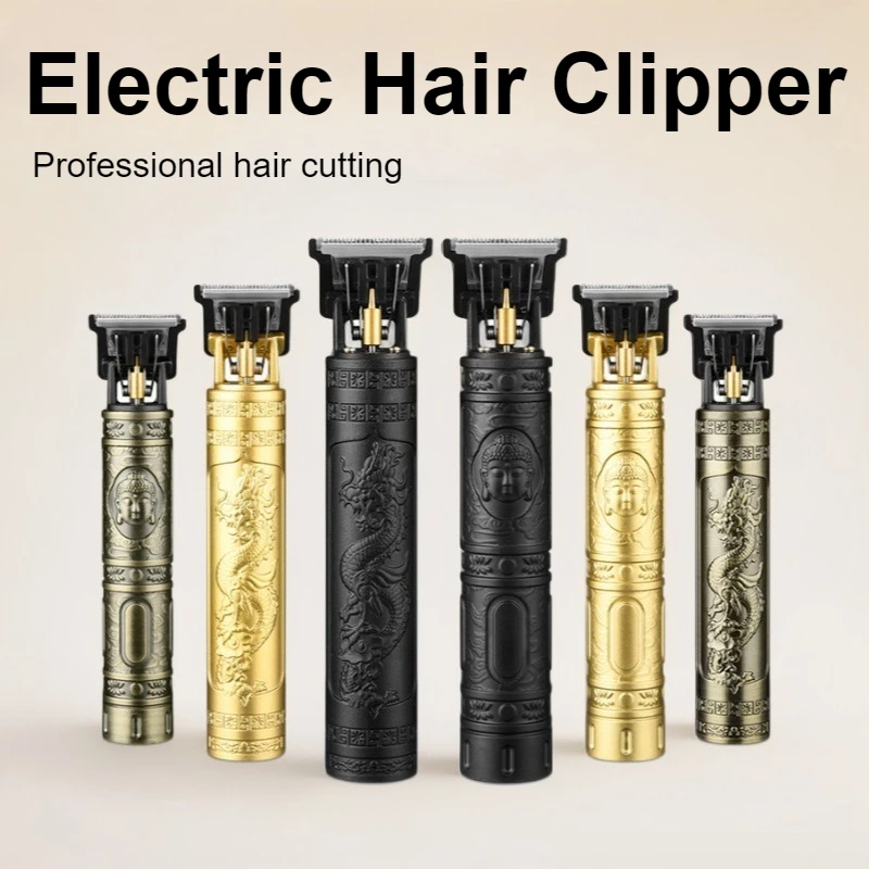 

2026 T9 Electric Hair Cutting Machine Hair Clipper Professional Men Shaver Rechargeable Barber Trimmer for Men Dragon Buddha