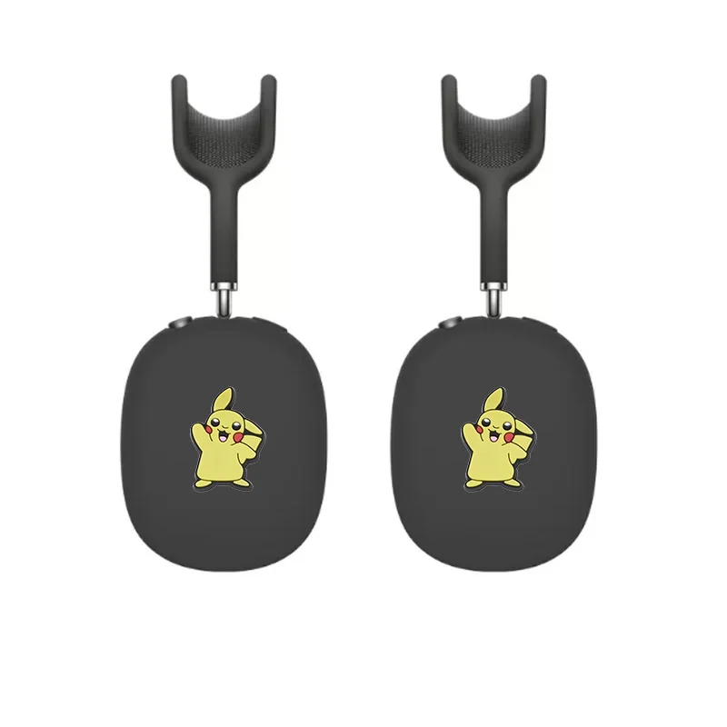 2Pcscartoon Sanrio Pikachu Oortelefoon Hoesje Voor Apple Airpods Max Oortelefoon Hoesje Voor Apple Airpods Max Siliconen Zachte Beschermhoes