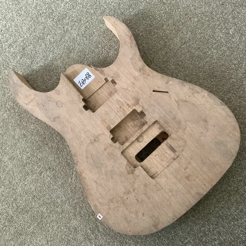 EB068 Unfinshed   Electric Guitar Body HH Pickups Solid Alder Floyd Rose Tremolo Style Parts Replace Accessories Surface Dirty