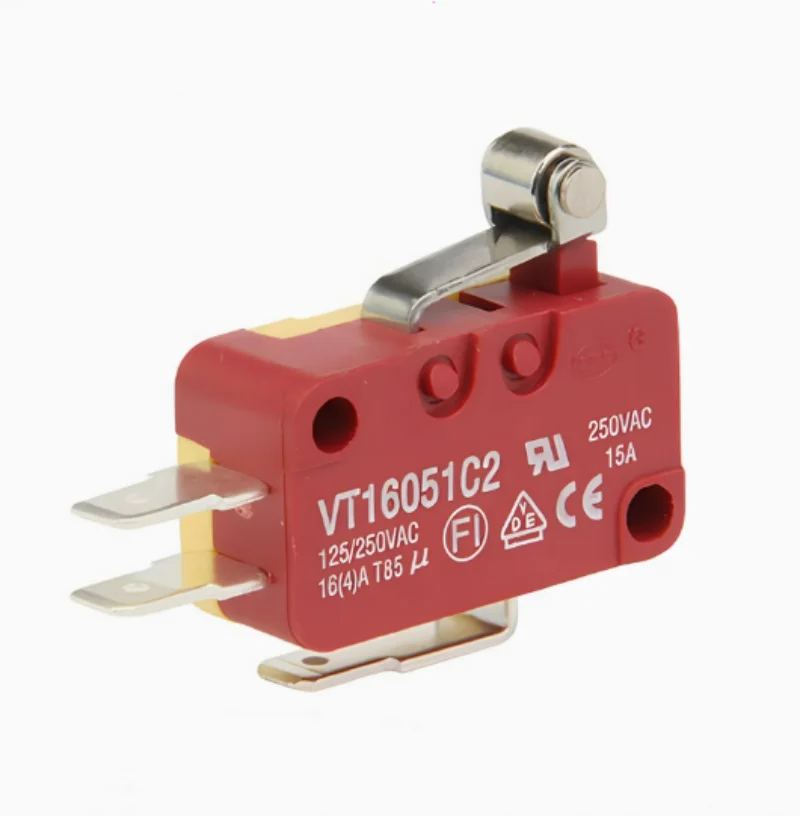 

20pcs Travel/limit/micro switch self resetting VT16051C2 short handle roller 16A