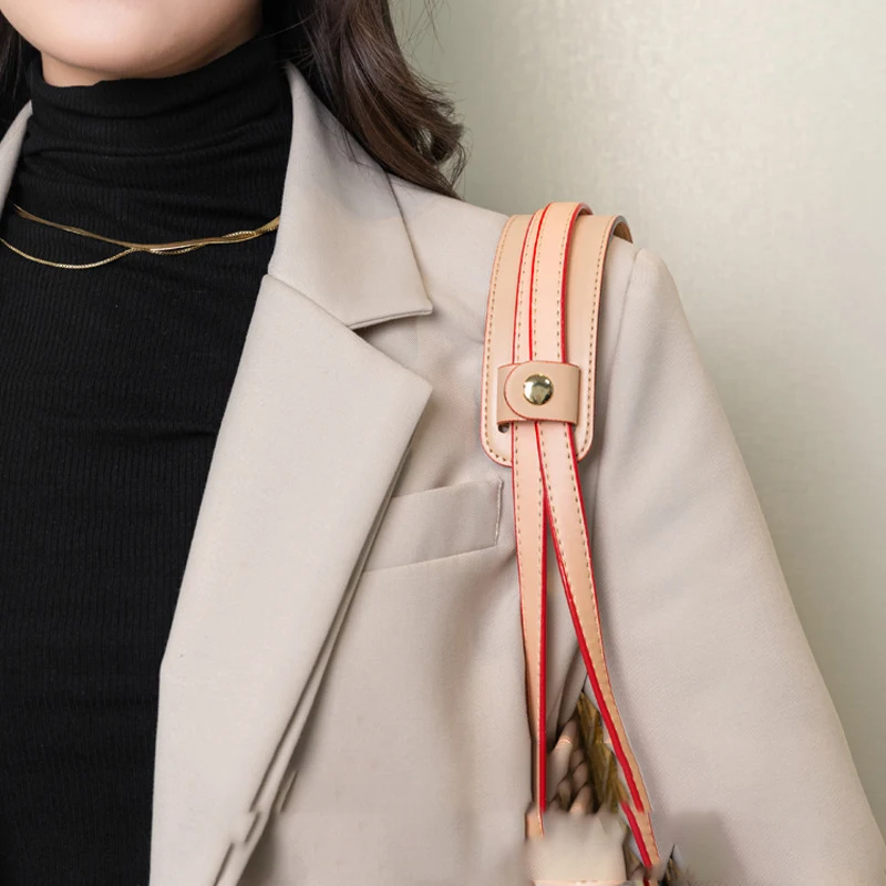 Bag Strap Decompression Shoulder Pad For LV NEVERFULL Leather Shoulder Rest Bag Handle Fixing Clip Anti-slip Bag Accessories