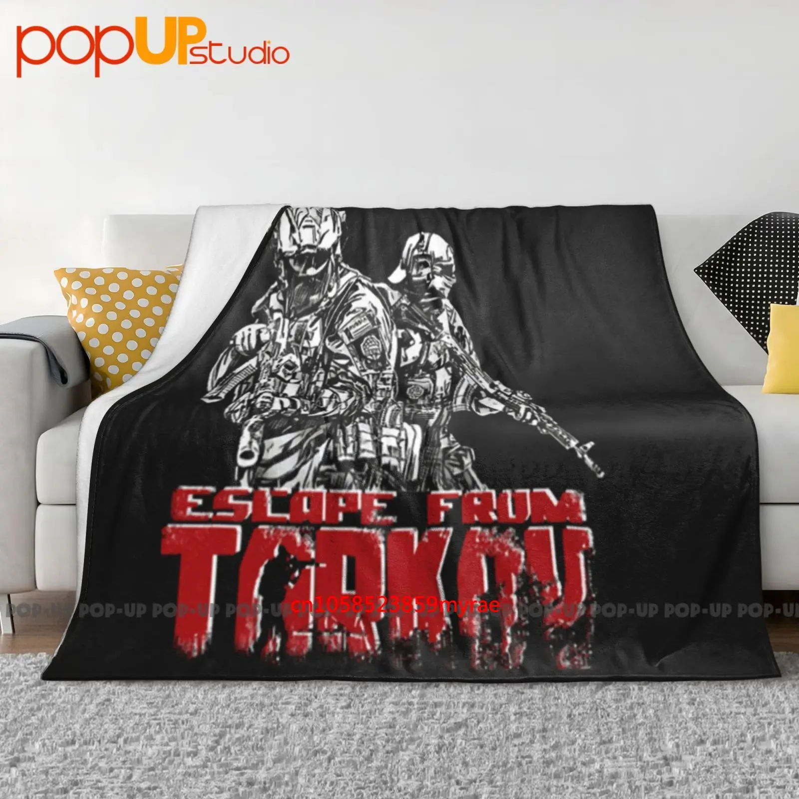 Escape From Tarkov White And Red Essential Ultra-Soft Blanket Quilt Winter Sofa Cover Bed Covers