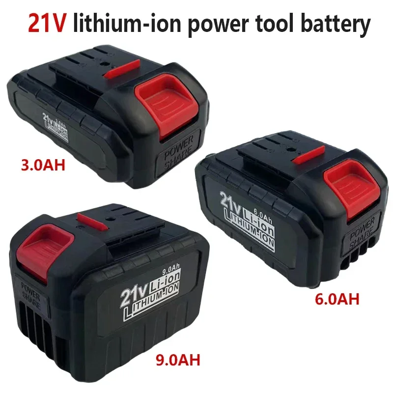 

18V/21V Li-ion Battery 9000mAh Rechargeable Batteries For Wrench, impact drill, garden pruning tool 18650 Lithium Battery Pack