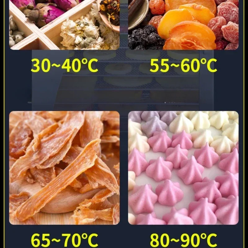 Large and Small Fruit Fruit Dehydrator Drying Chassis Food Jerky Pet Snack Fruit and Vegetable Air Drying Machine Dehydrator