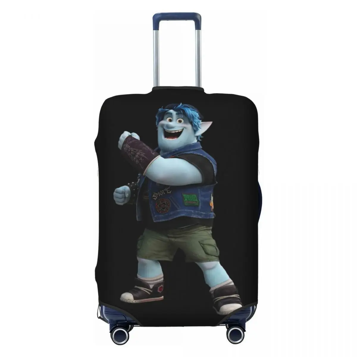 

Barley Lightfoot Onward Travel Luggage Cover Elastic Cartoon Suitcase Cover Protector Fit 18-32 Inch