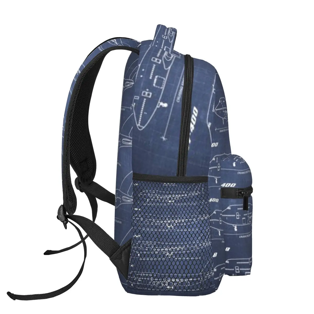 Boeing 747 Family Blueprint (dark Blue) One Casual backpack