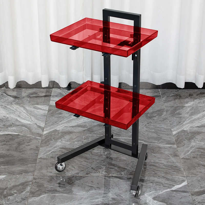 High-end hair salon hair cart tool cart beauty trolley barber shop perm and dyeing bar cart multi-functional tool cabinet