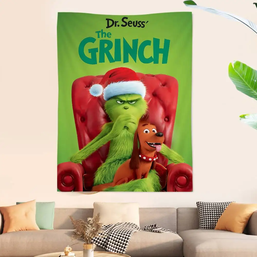 Film The G-Grinch C-Christmas DIY Wall Tapestry For Living Room Home Dorm Decor Wall Art Decor