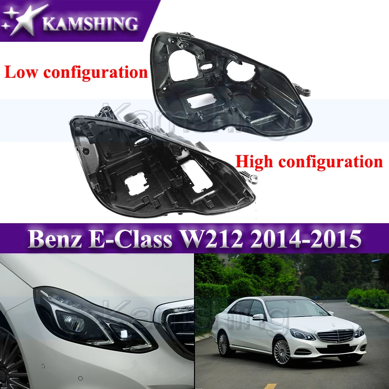 

Kamshing Front Headlight Base Cover For Benz E-Class W212 2014-2015 Head Light Back Lid Head Lamp Rear Shell