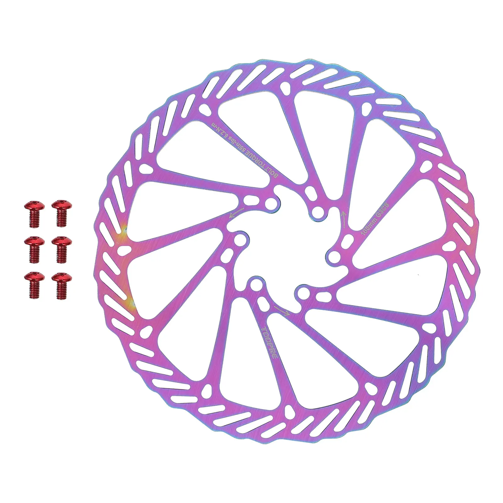 

Mountain Bike Disc Brake Pads Sweep Disc Stainless Steel Lightweight Hollow Design Good Heat Dissipation Dazzling Plating Mirror