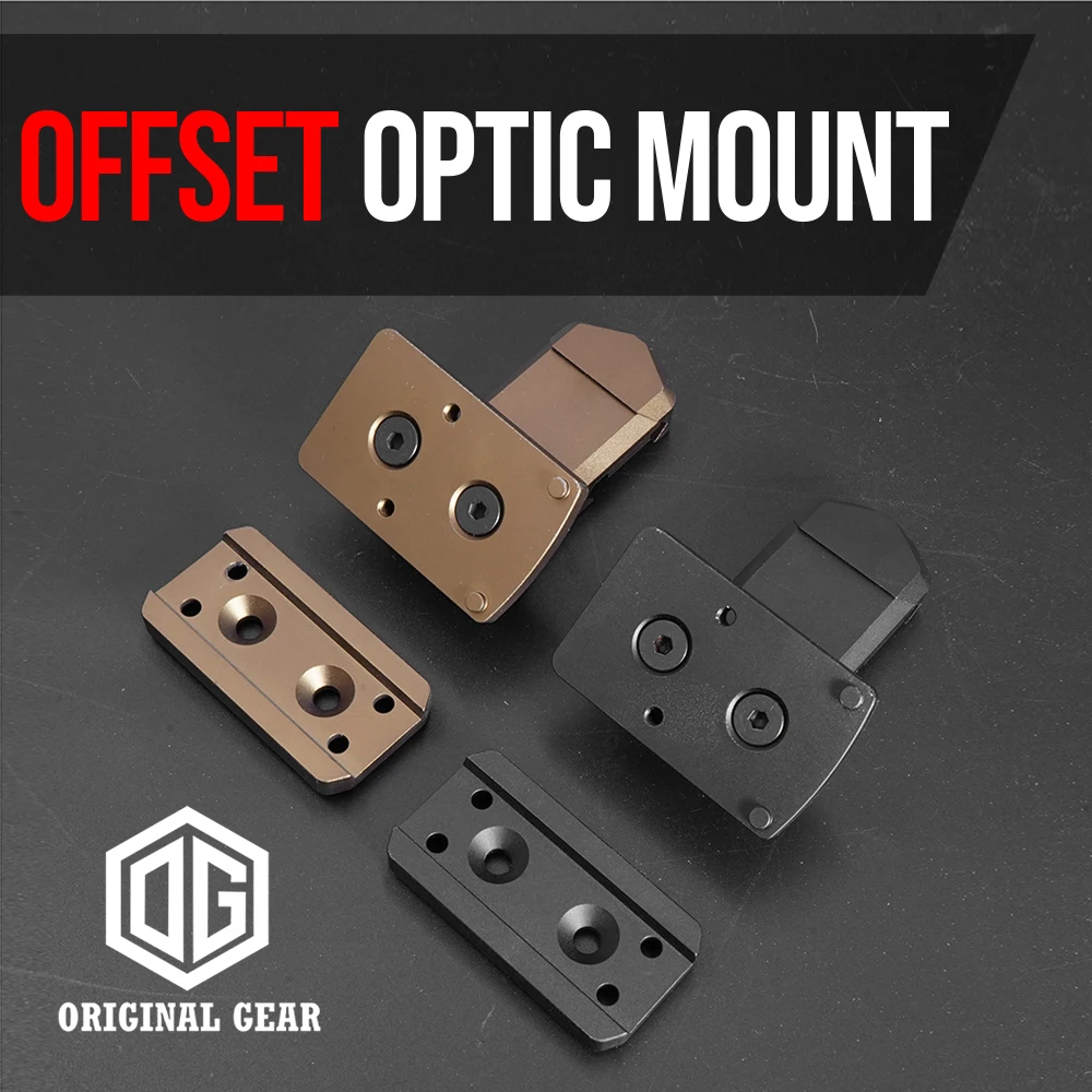 Tactical Offset Optic Mount w/Original Footprint For Red Dot Sight