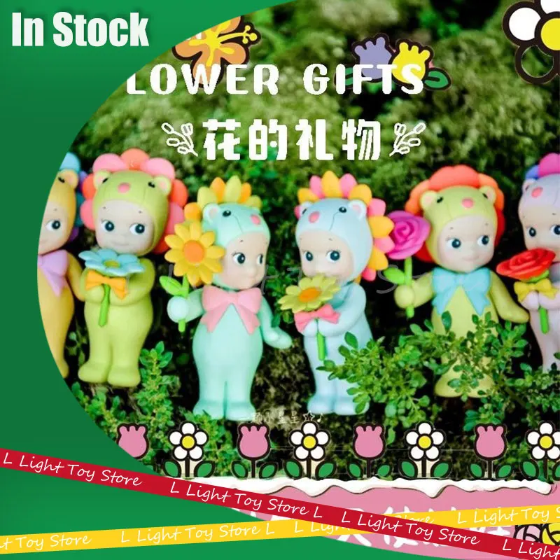 Sonny Angel Blind Box Hippers Flower Gifts Series Surprise Box Anime Figure Sa Decor Doll Fans Toy Children Christmas Gift Boxes