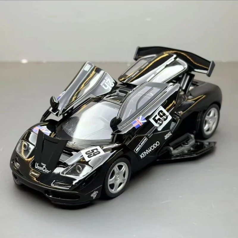 

Compact F1 alloy replica 1:32 pull back sound light features racing cognition toy high end collectible for kids