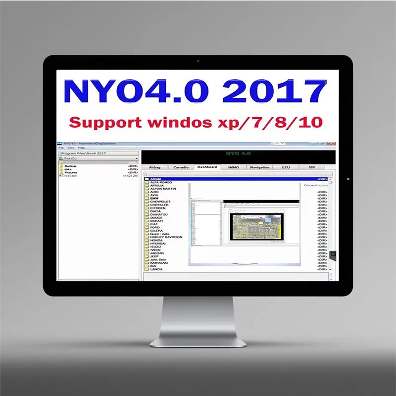 

2017 NYO4.0 Car Radio Decoding Software Navigation Audio Airbag Instrument Activation Key Free Unlock Tool for Computers
