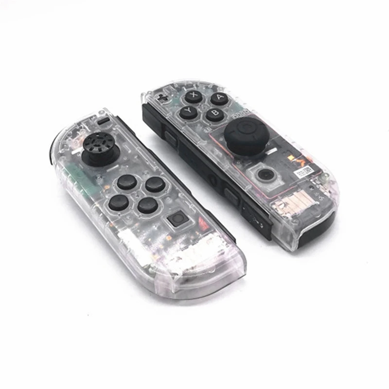 2X sarung casing transparan wadah untuk pengontrol Nintend Switch NS Joy-Con
