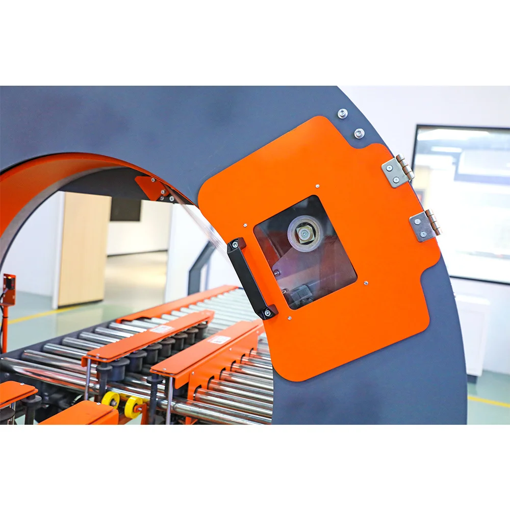 軌道式水平パレットストレッチ包装機 フィルムストレッチ包装機 水平包装機