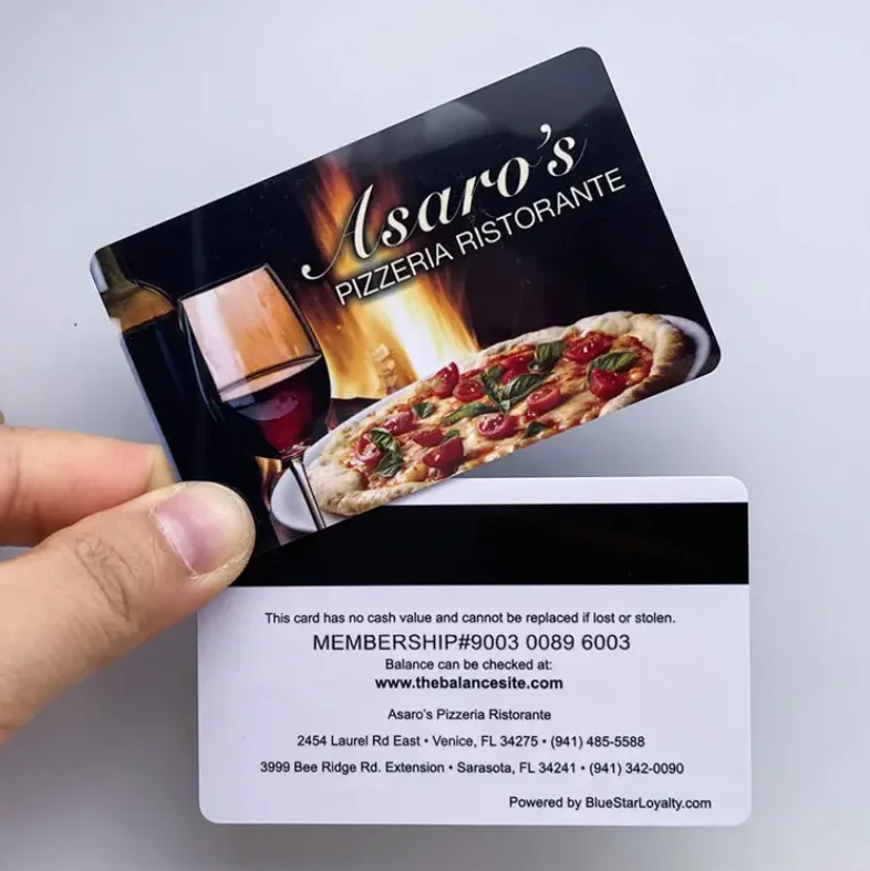 Full Color Print Custom Black Pvc Plastic Logo Membership Qr Code Gift Barcode Loyalty Card