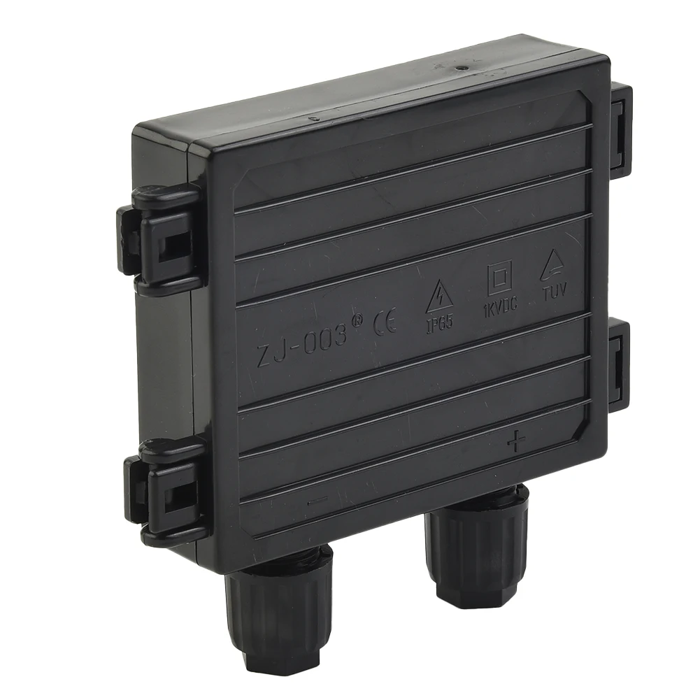 Black DC 1000V IP65 6.5A PV Module Box Junction Box Electrical Testing TOOL Junction Box PV Panel Solar For Cable Connector Kit