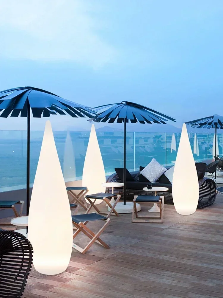 

Outdoor luminous water droplet lamp, floor to ceiling courtyard camping atmosphere lamp, campsite Hot sales