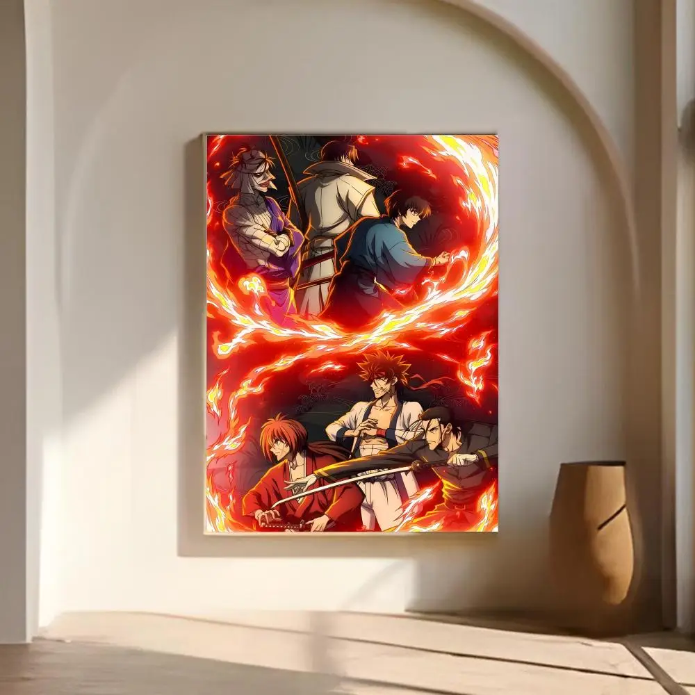Anime - R-Rurounis Kenshins Poster Canvas Wall Art Poster for Bedroom Living Room Home Decoration