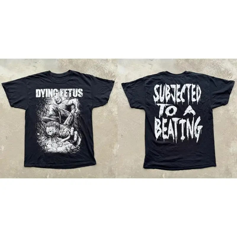 Dying Fetus Subjected To Beating  Black All Size T Shirt