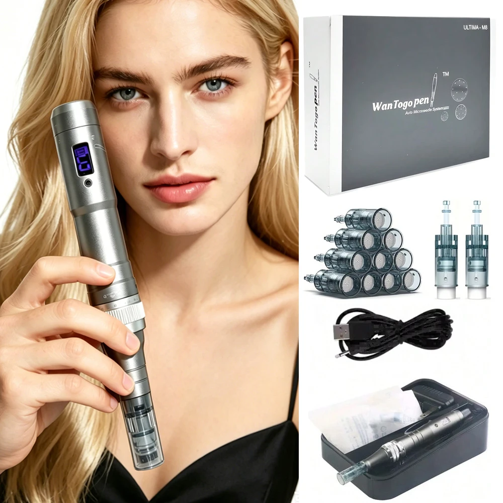 kit-derma-pen-per-uso-domestico-con-12-cartucce-da-025mm-penna-derma-roller