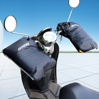 Rainproof Thermal Cover Gloves Motorcycle Scooter Warm Handlebar Muff Motorbike Grip Thermal Cover for Motorbike Cycling Riding