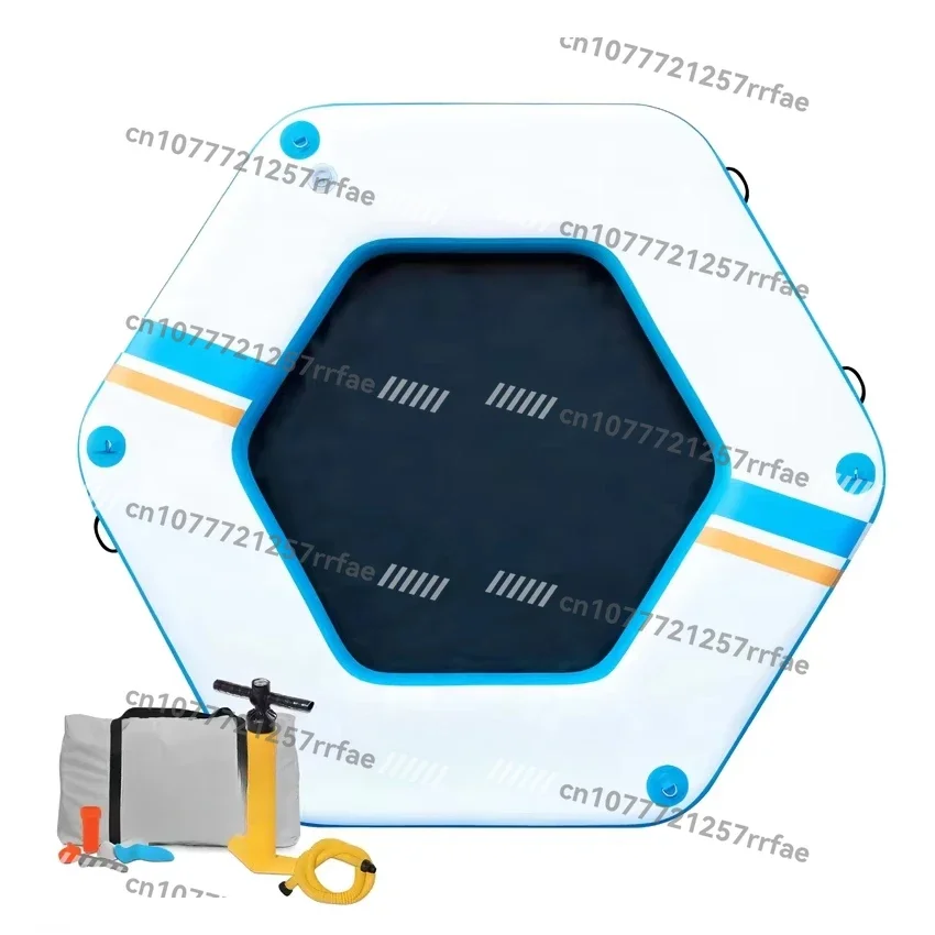 Fun Sports Hexagonal Inflatable Floating Lounge Swimming Pool Floating Water Floating Island Sun Mat