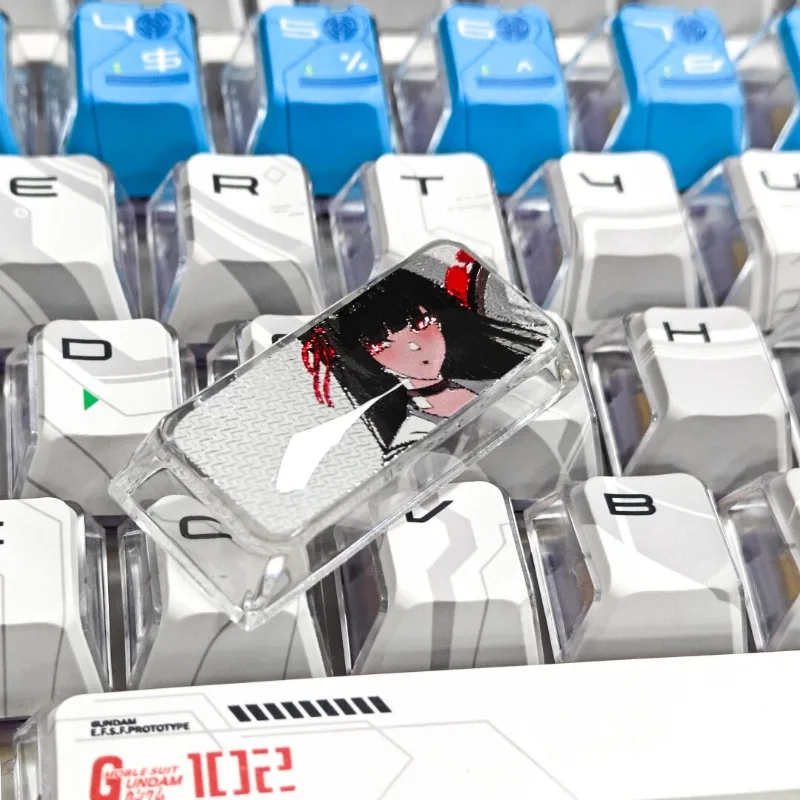 Wuthering Waves Chisa Kuchiba Single Cartoon 2.25U Keycap Anime Game Cross-axis Mechanical Keyboard Translucent Keycap Toy Gift