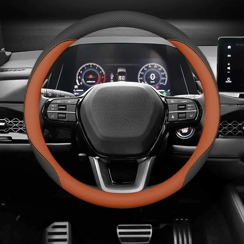 

Slim Breathable Steering Wheel Cover Grip Cover For Honda CR-V/Breeze/Accord/Civic/Inspire/Integra/Odyssey/HR V/Fit/Jazz Tools