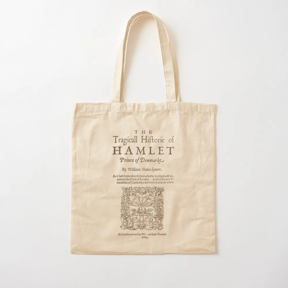 

Shakespeare, Hamlet 1603 Tote Bag Women's shopping bag woman shopping bag Canvas Tote