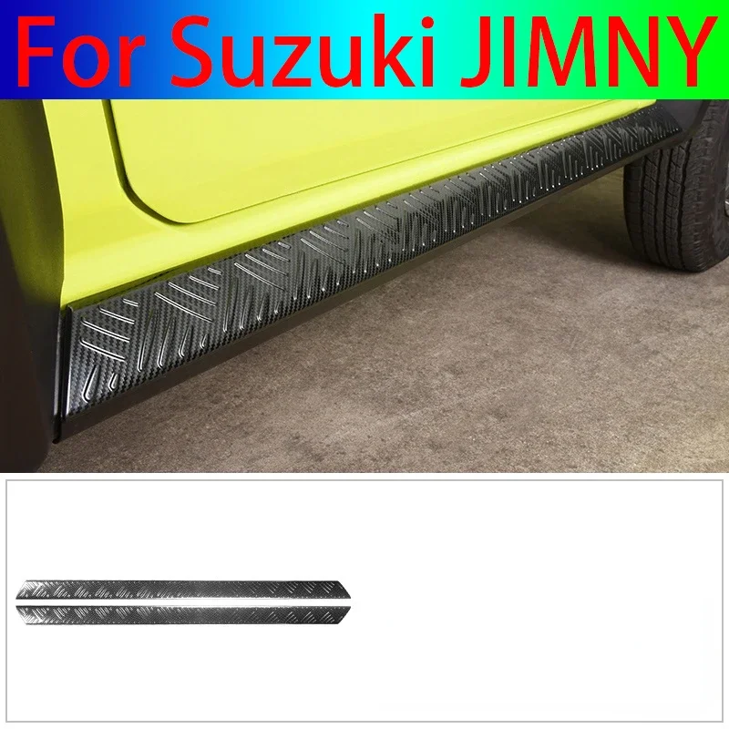 Per Suzuki JIMNY 2019 + JB64 JB74 accessori Kit carrozzeria in lega di alluminio gonna laterale davanzale della porta piastra protettiva