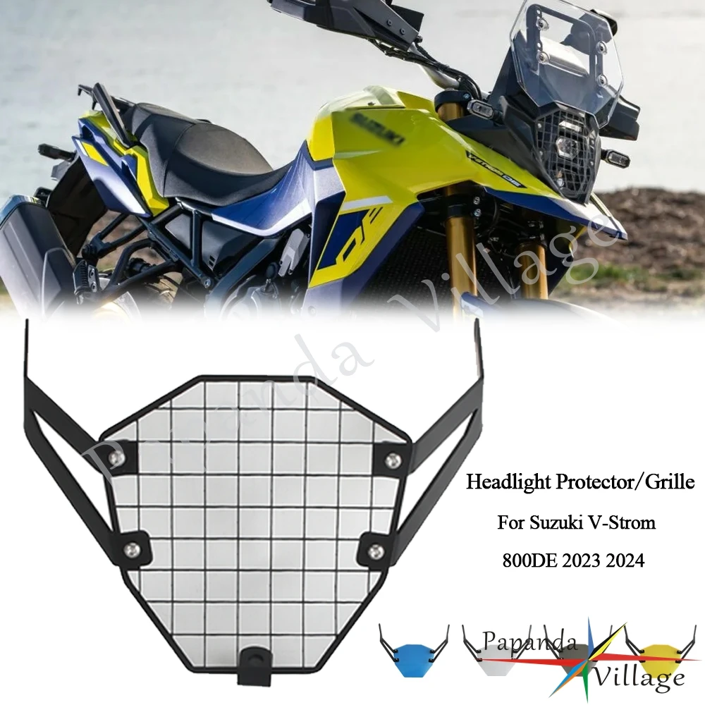 Headlight Head Light Guard Protector Cover Protection Grill Motorcycle For Suzuki V-Strom 800DE 2023 2024 Headlamp Protector