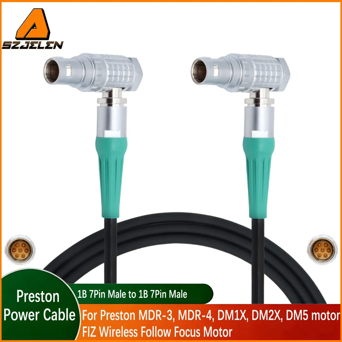 1B 7Pin to 7Pin FIZ Wireless Follow Focus Motor Cable For Preston MDR-3, MDR-4, DM1X, DM2X, DM5 Motor.