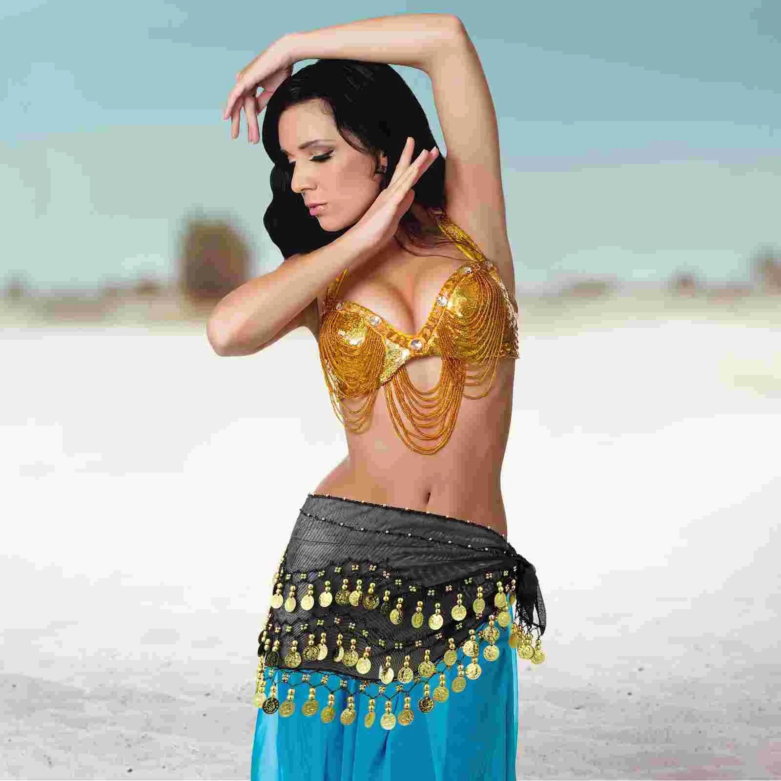 Belly Scarf Dance Skirt Festival Hip Tutu Skirts for Women Costume Outfits Women's Scarves Scarfs Dancing Dancer Belt