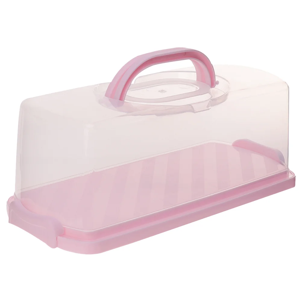 

Cake Storage Containers Airtight Bread Roll Loaf Pp Carrier with Lid and Handle