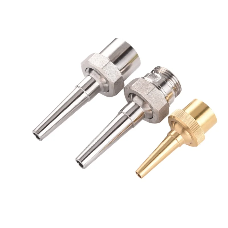 Stainless Steel Brass Adjustable Universal DC Direct Spray Nozzle for Parks, Gardens, Water Features, and Fountain Landscaping