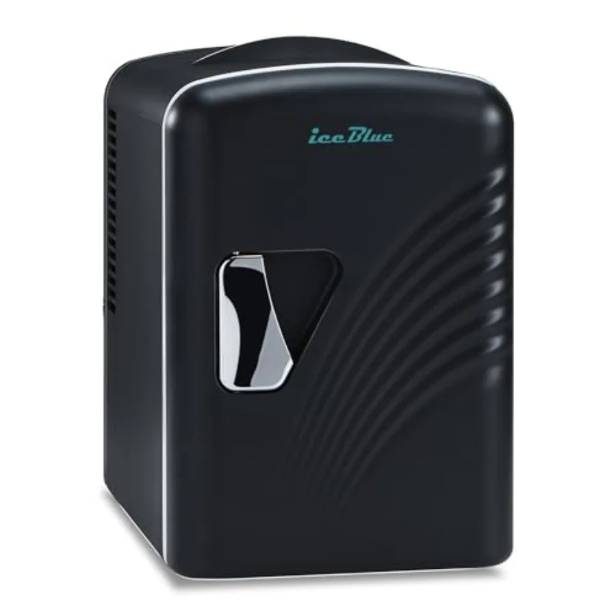 

Mini Fridge, Retro 4 L/6 Cans Mini Skincare Fridge, AC Plug and 12V Car Charger Mini Makeup Fridge, Compact and Portable 4A Coo