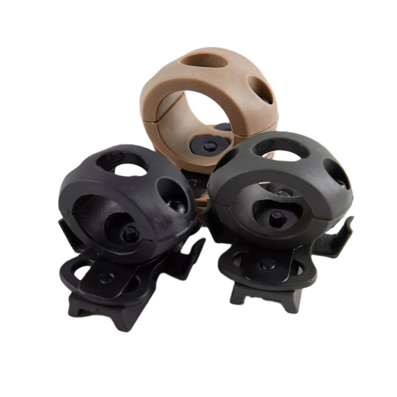 1pcs Helmet Special Lighting Flashlight Support Tactical Helmet Clamp Adaptor Outdoor Sports Cycling Headlight Holder