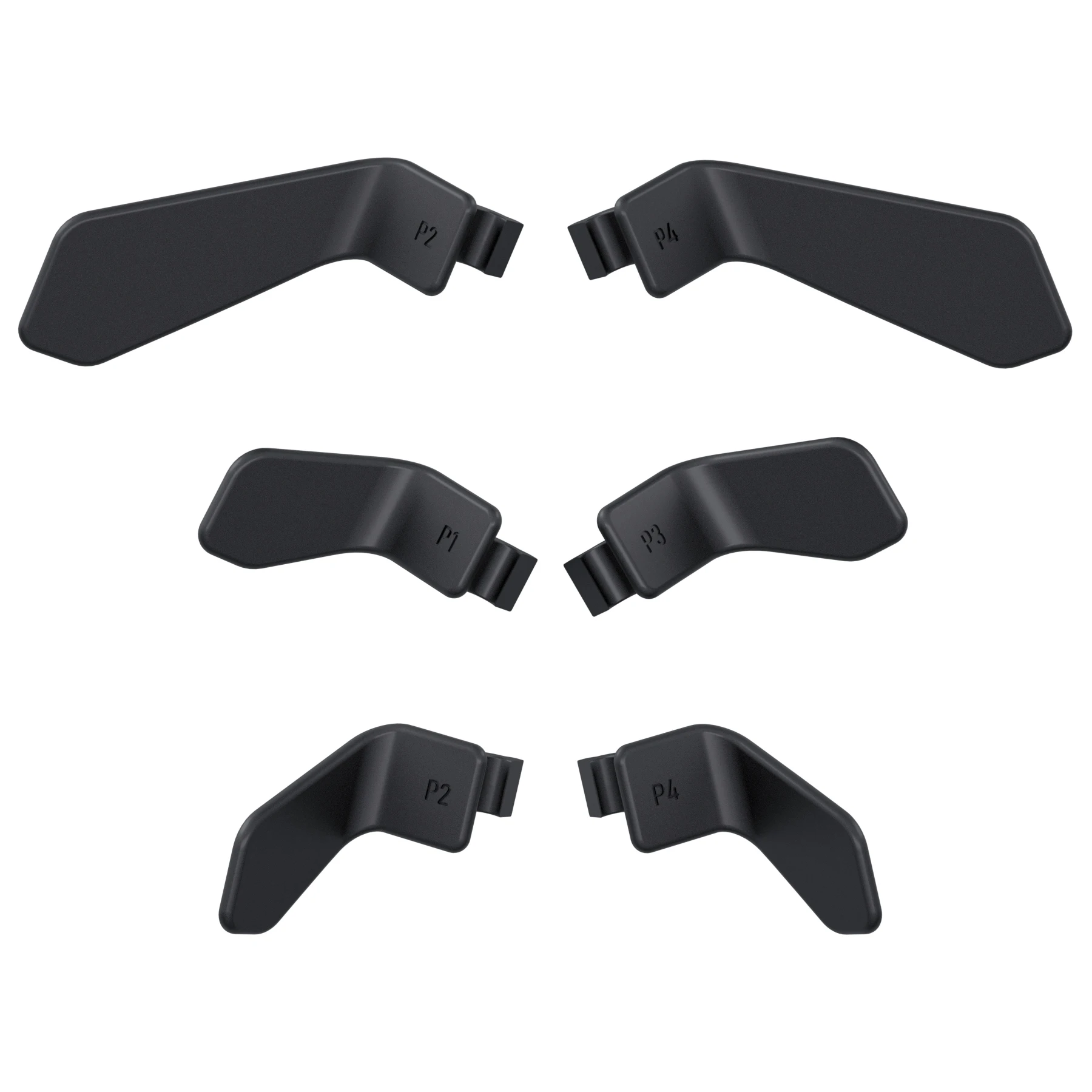 

eXtremeRate Replacement Paddles for Xbox Elite 1/2 Controller, Metalic Black Interchangeable Back Paddle