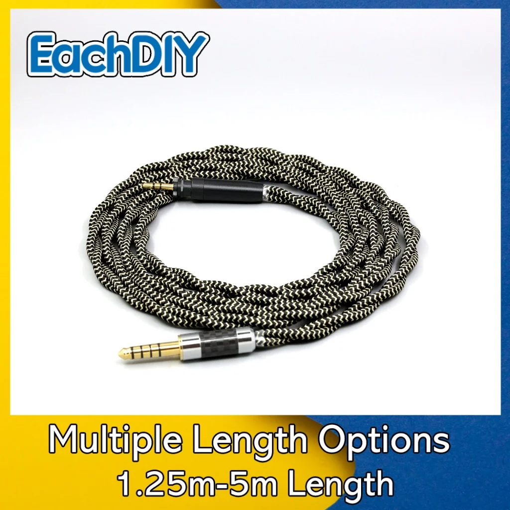 

2 Core 2.8mm Litz OFC Earphone Shield Braided Sleeve Cable For Shure SRH440A SRH840A Headphone Earphone headphone LN008474