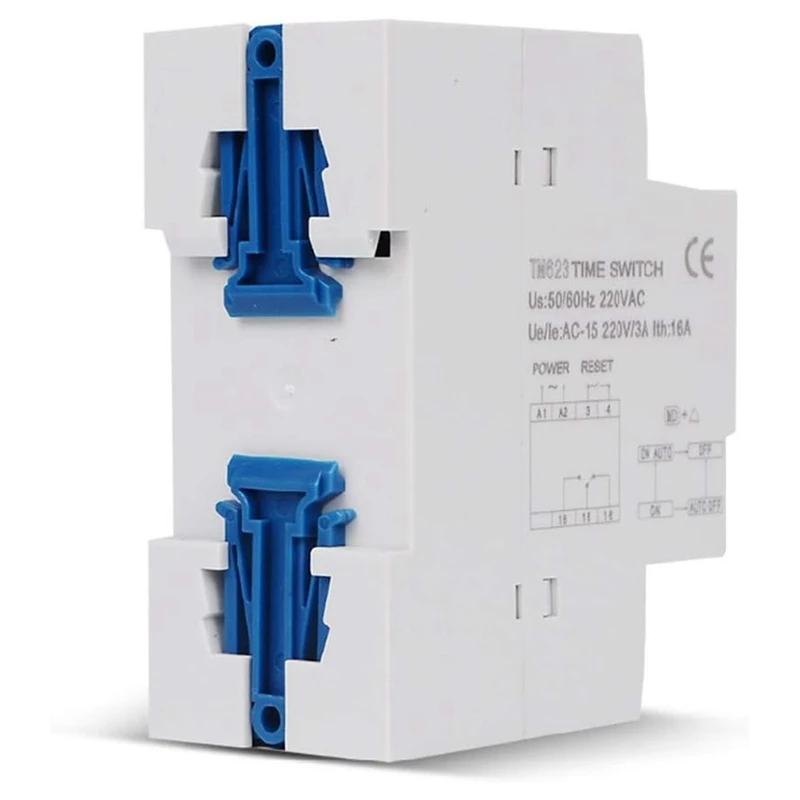 Power Time Control Switch Countdown Smart Switch Timer 16 On 16 Off Rail Installation 220 V