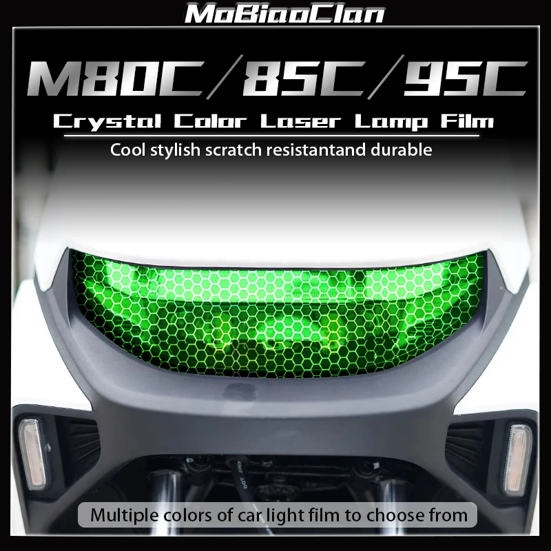 

For Ninebot M80C M85C M95C Headlight taillight protection color change honeycomb laser transparent protective film modification