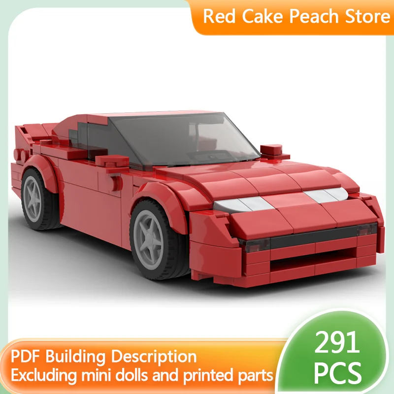 

Модель скоростного гоночного автомобиля MOC, строительные кирпичи 300ZX, спортивный автомобиль, модульная технология, детские праздничные подарки, сборка игрушек, костюм