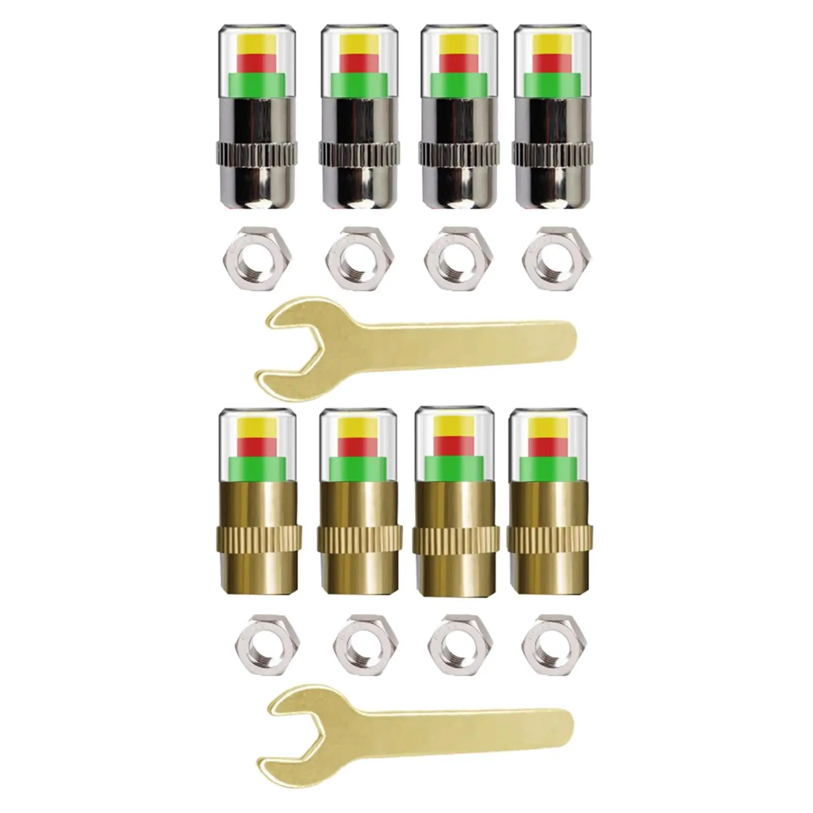 4Pcs Car Tire Pressure Monitor Valve Caps Sensor Indicator for Motorcycles