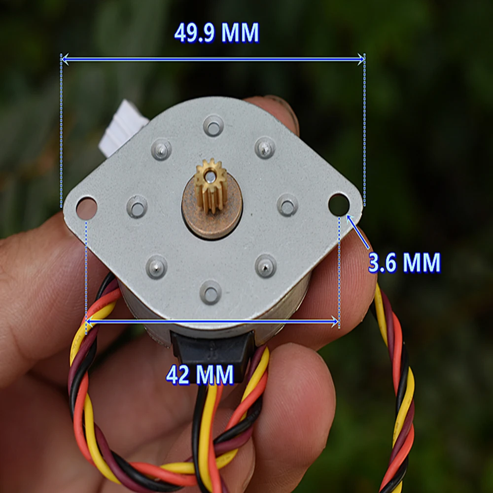 Mini Four-phase Five-wire Stepping Motor DC5V-12V 35MM Micro 3.75 Degrees/7.5 Degrees Stepper Motor Toy Engine