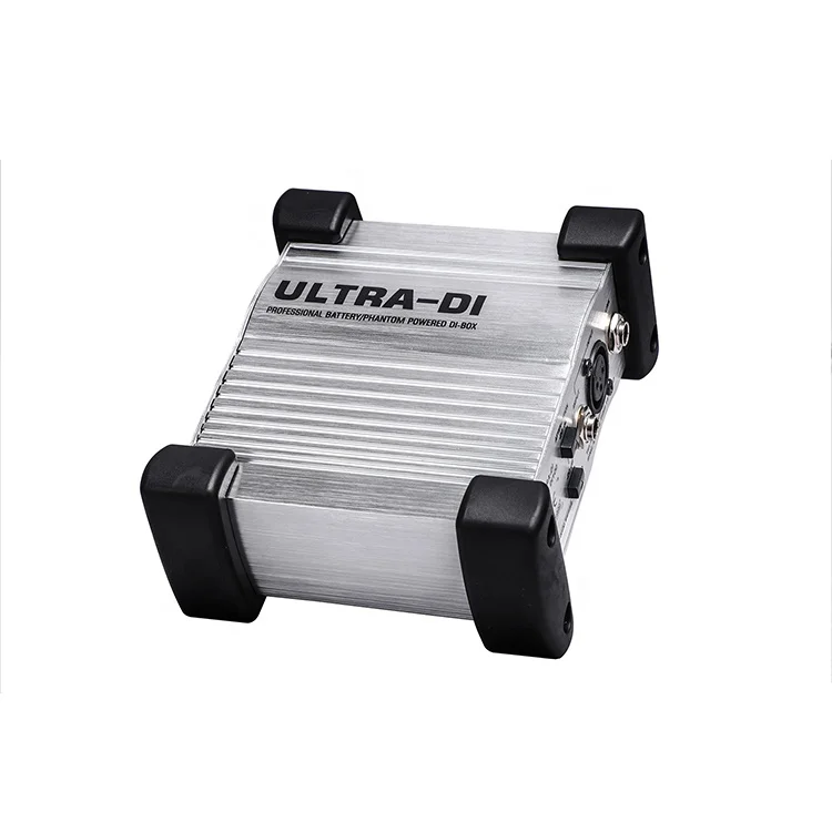 Di-100 Professional Metal Shell Battery/Phantom Powered DI Box for Subwoofer Amp Speaker