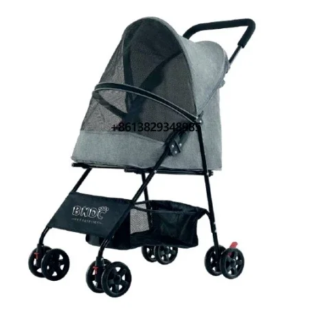 

Detachable Pet Stroller for Dog and Cat Foldable 2 in 1 Pets Cart