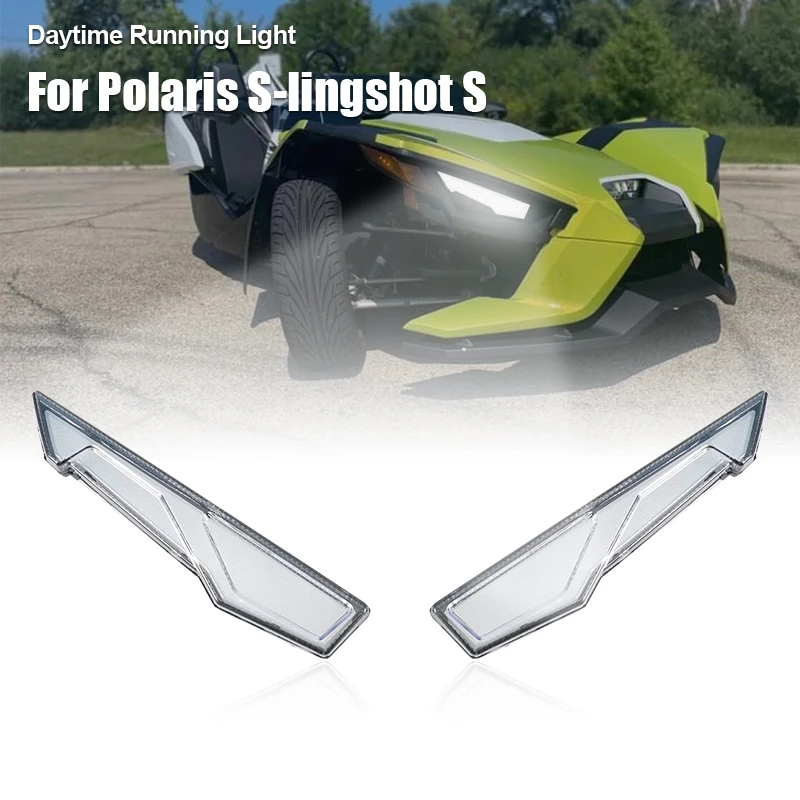 Upper Headlight Accent Kit With Yellow TurnLight For P-olaris Slingshot 2020 2021