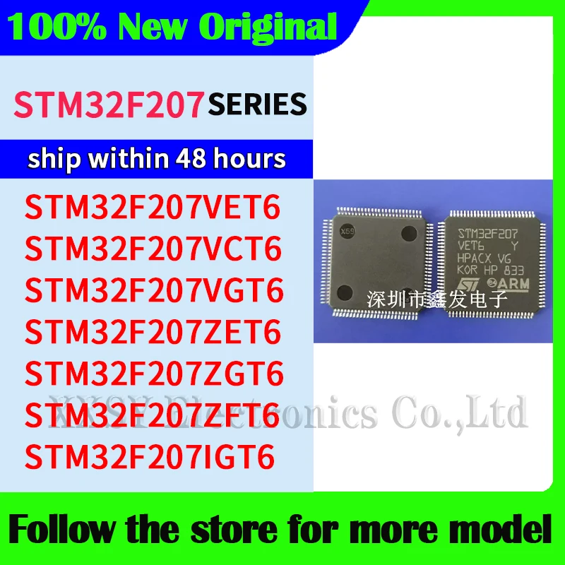 STM32F207VET6 STM32F207VCT6 STM32F207VGT6 STM32F207ZET6 STM32F207ZGT6 STM32F207IGT6 STM32F207ZFT6 Original High quality New